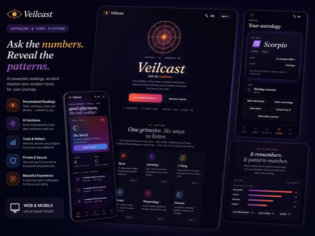 VeilCast — Esoteric AI That Remembers You